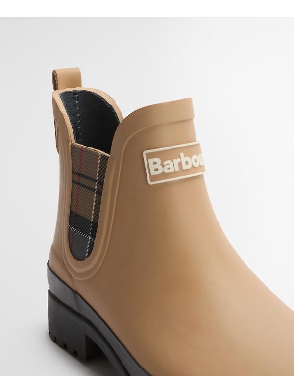 Barbour Women's Mallow Chelsea Welly - Beige/Dress Tartan Image 6