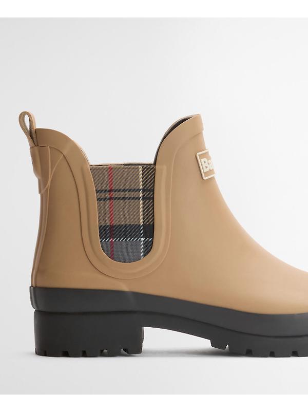 Barbour Women's Mallow Chelsea Welly - Beige/Dress Tartan Image 8
