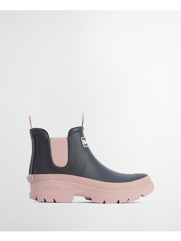 Barbour Women's Nimbus Chelsea Wellington Boots - Dusky Grey/Gardenia Pink Image 2