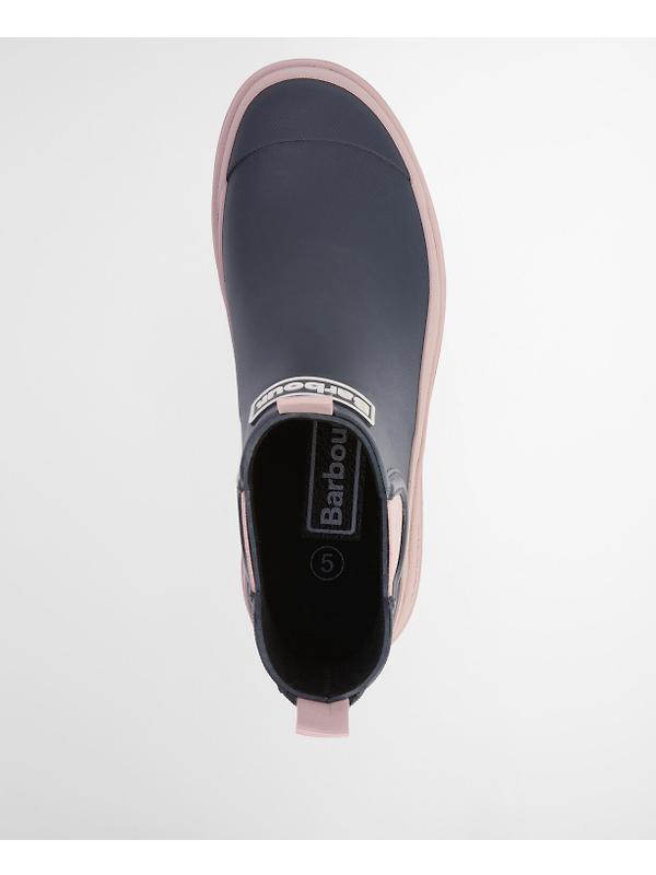 Barbour Women's Nimbus Chelsea Wellington Boots - Dusky Grey/Gardenia Pink Image 9