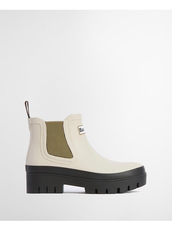 Barbour Women's Halton Ankle Wellingtons - Light Oak/Bleached Olive Image 2