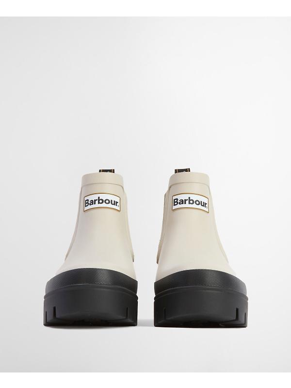 Barbour Women's Halton Ankle Wellingtons - Light Oak/Bleached Olive Image 4