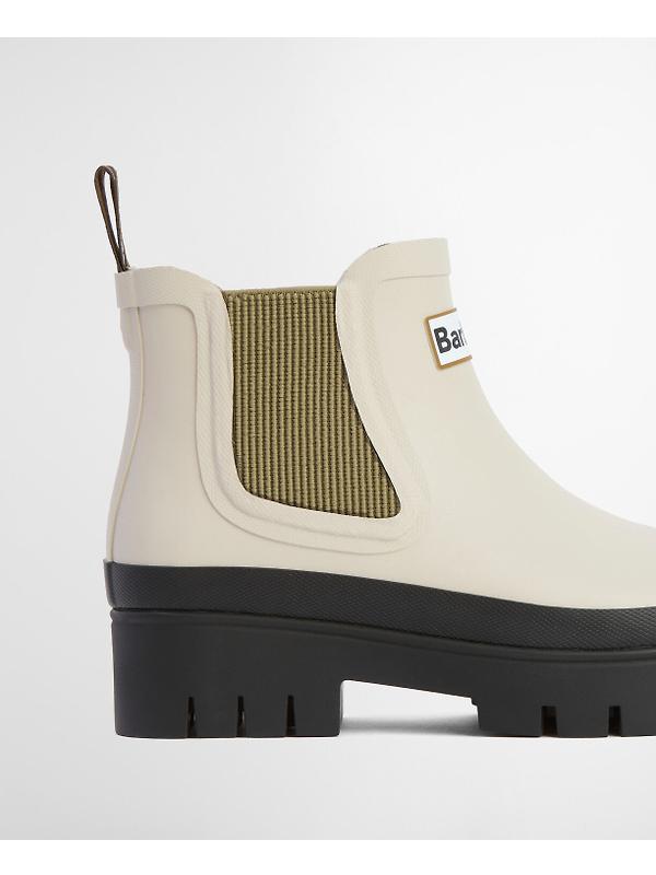 Barbour Women's Halton Ankle Wellingtons - Light Oak/Bleached Olive Image 7