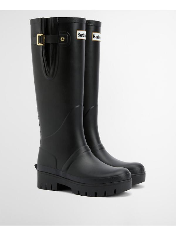Barbour Women's Leighton Tall Wellington Boots - Black Image 3