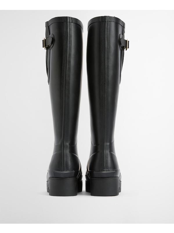 Barbour Women's Leighton Tall Wellington Boots - Black Image 4