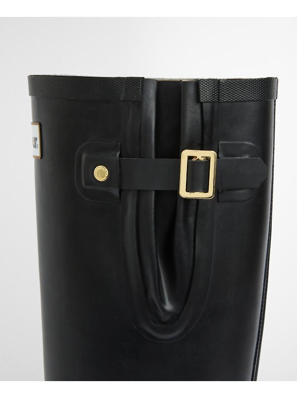 Barbour Women's Leighton Tall Wellington Boots - Black Image 8