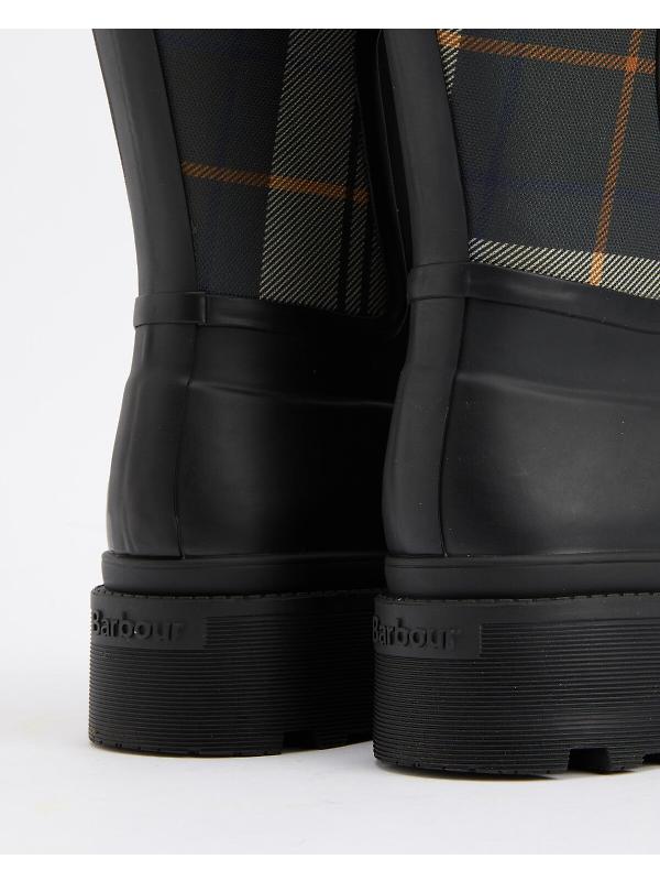 Barbour Women's Dena Tall Wellington Boots - Black/Ancient Tartan Image 5