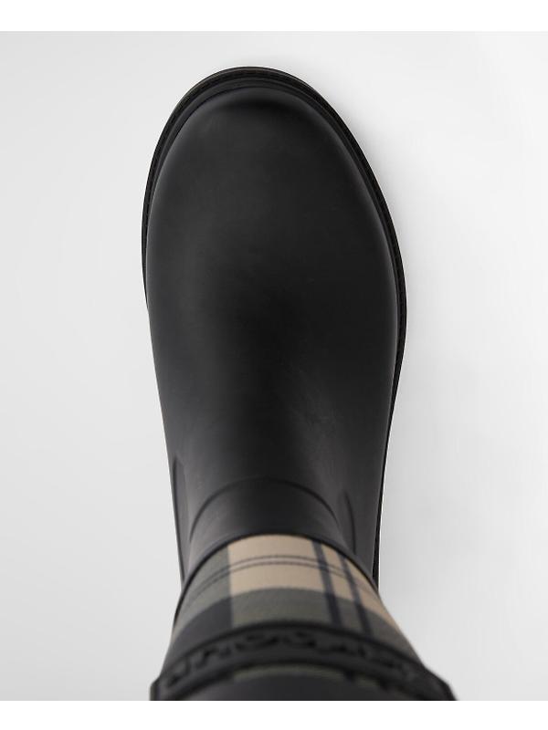 Barbour Women's Dena Tall Wellington Boots - Black/Ancient Tartan Image 8