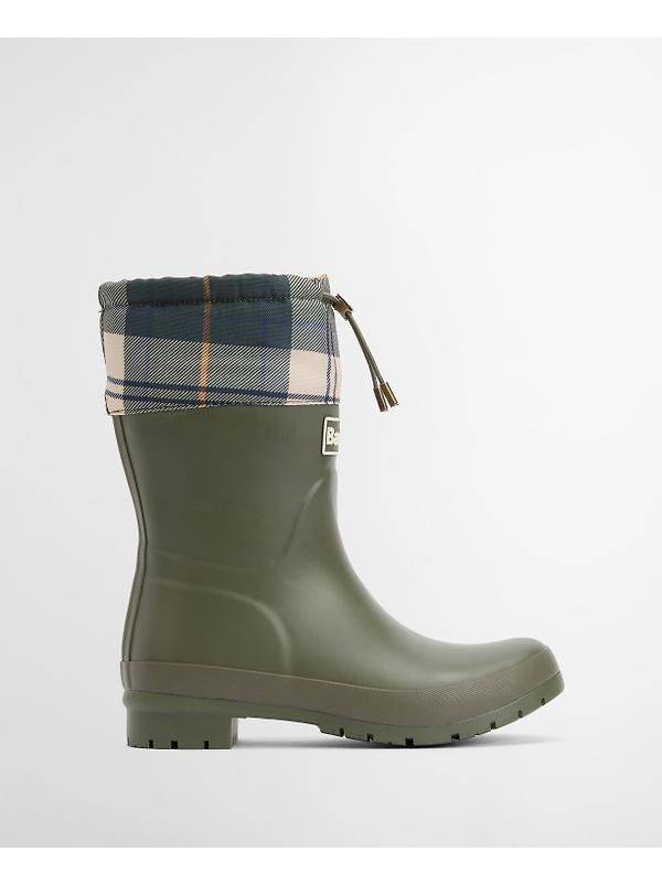 Barbour Women's Mowbray Mid Wellington Boots - Olive/Ancient Tartan Image 2