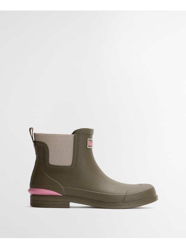 Barbour Women's Abbeyfield Packable Ankle Wellingtons - Olive Image 3