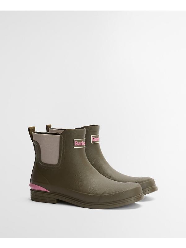 Barbour Women's Abbeyfield Packable Ankle Wellingtons - Olive Image 12