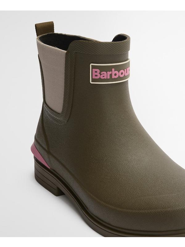 Barbour Women's Abbeyfield Packable Ankle Wellingtons - Olive Image 6
