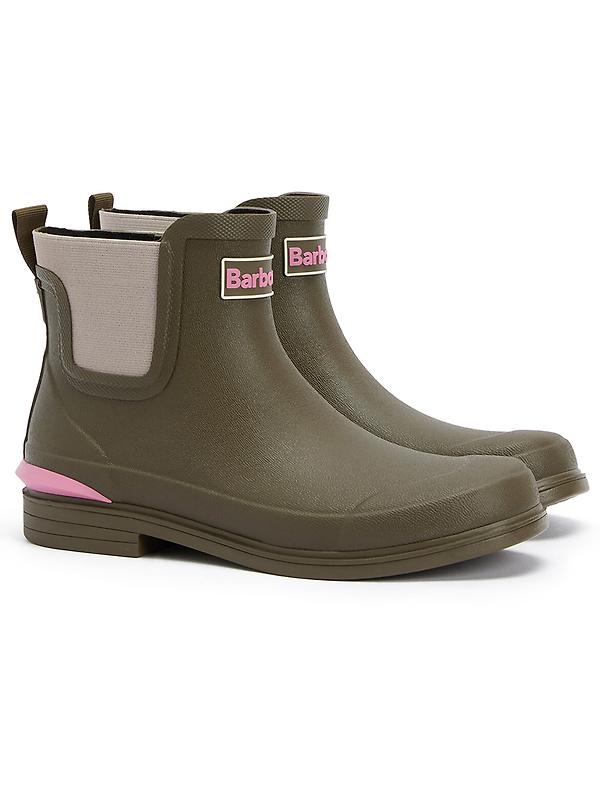 Barbour Women's Abbeyfield Packable Ankle Wellingtons - Olive Image 1