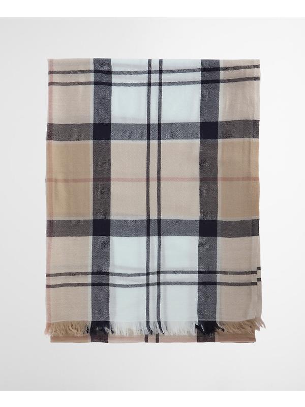 Barbour Women's Verona Pashmina Scarf - Rosewood Tartan Image 4