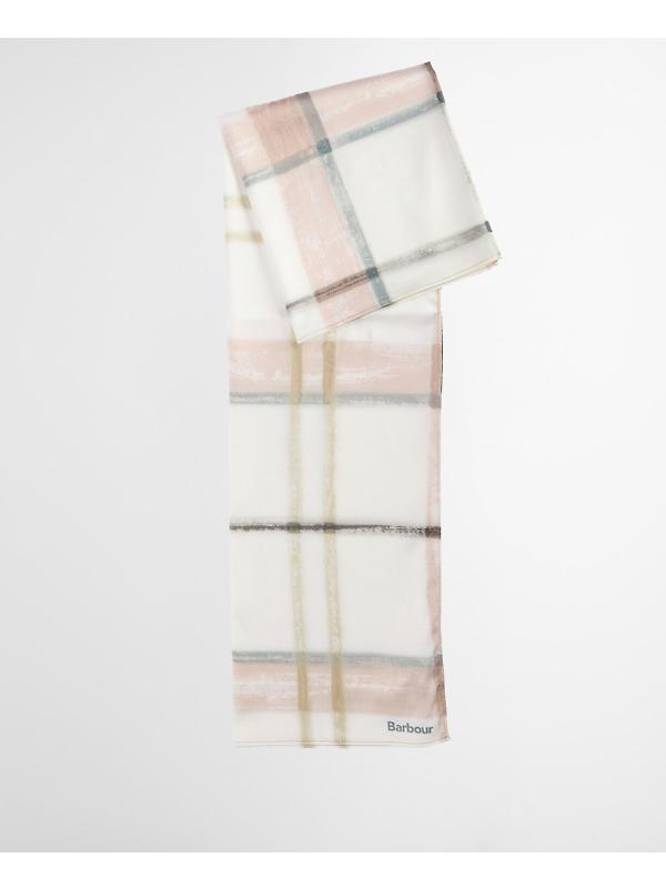 Barbour Women's Gianna Head Scarf - Silver Peony Check Image 2