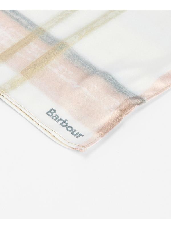 Barbour Women's Gianna Head Scarf - Silver Peony Check Image 4