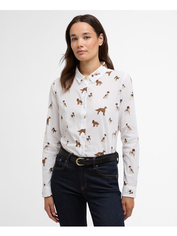Barbour Women's Safari Shirt - Multi Dog Print Image 2