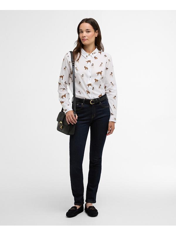 Barbour Women's Safari Shirt - Multi Dog Print Image 4