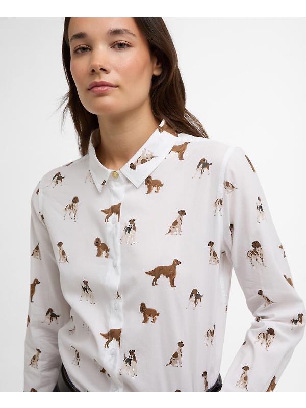 Barbour Women's Safari Shirt - Multi Dog Print Image 6