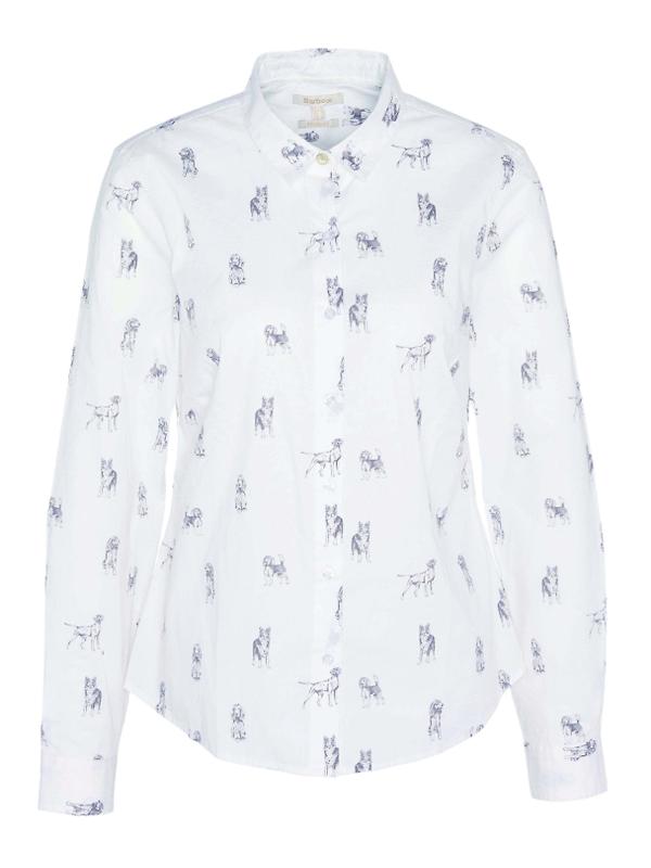 Barbour Women's Brambles Tailored Shirt - Dog Print Product Image