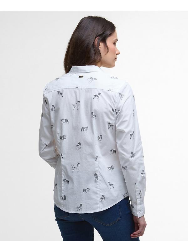 Barbour Women's Brambles Shirt - Dog Print Image 4