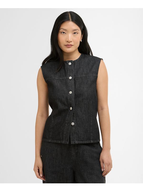Barbour Women's Myra Denim Shirt - Black Denim Image 2