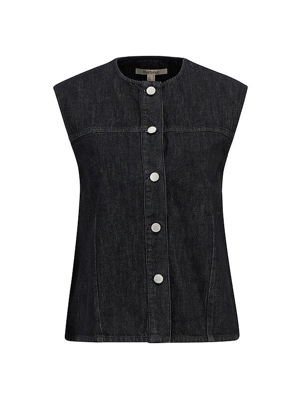 Barbour Women's Myra Denim Shirt - Black Denim Image 1