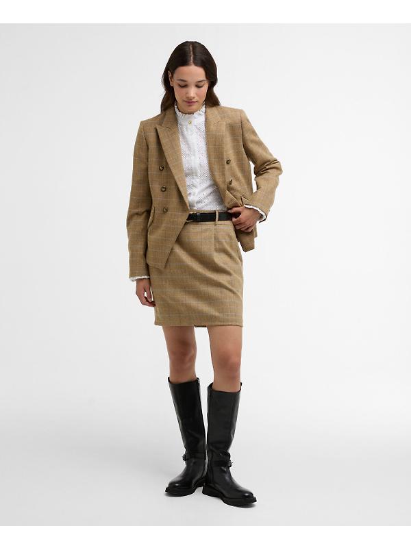 Barbour Women's Petunia Mini Skirt - Soft Blue Tweed Image 2