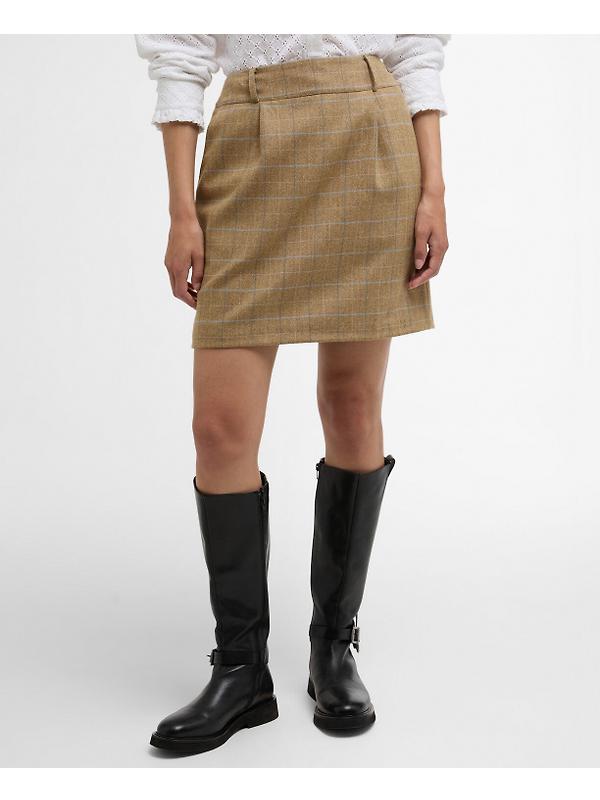 Barbour Women's Petunia Mini Skirt - Soft Blue Tweed Image 3