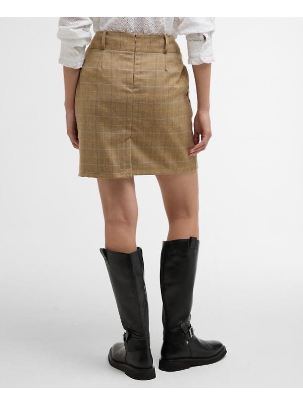 Barbour Women's Petunia Mini Skirt - Soft Blue Tweed Image 4