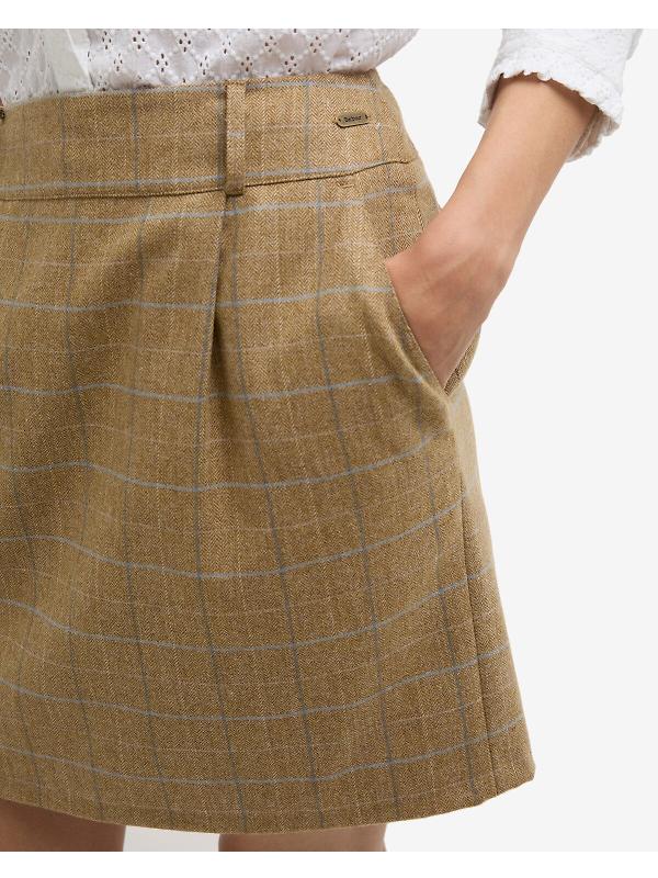 Barbour Women's Petunia Mini Skirt - Soft Blue Tweed Image 6