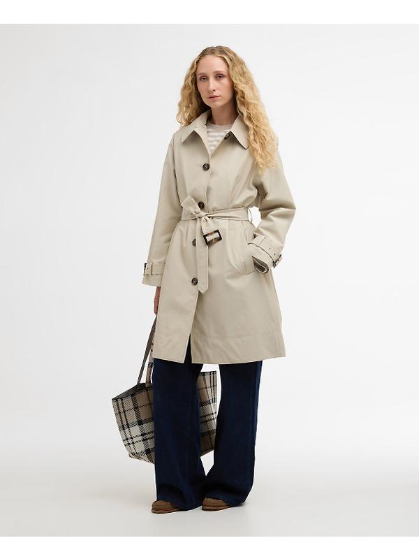 Barbour Women's Maia Showerproof Jacket - Mist / Dress Navy Tartan Image 2