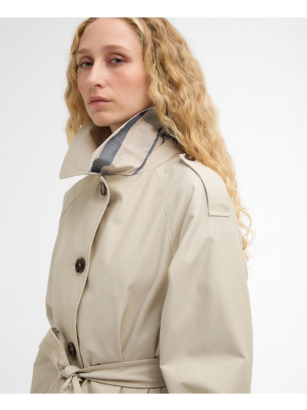 Barbour Women's Maia Showerproof Jacket - Mist / Dress Navy Tartan Image 5