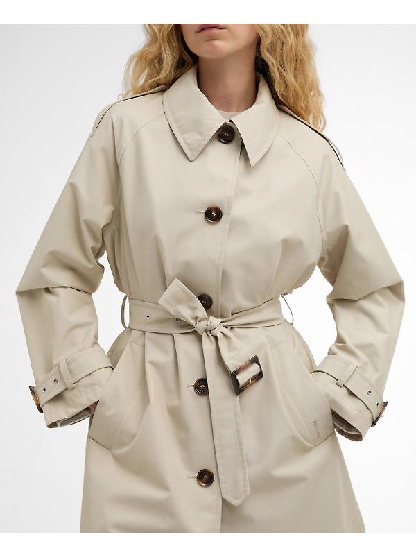 Barbour Women's Maia Showerproof Jacket - Mist / Dress Navy Tartan Image 6