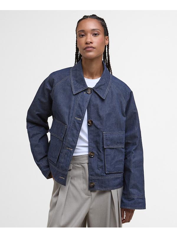 Barbour Women's Demi Showerproof Jacket - Indigo/Hessian Tartan Image 2