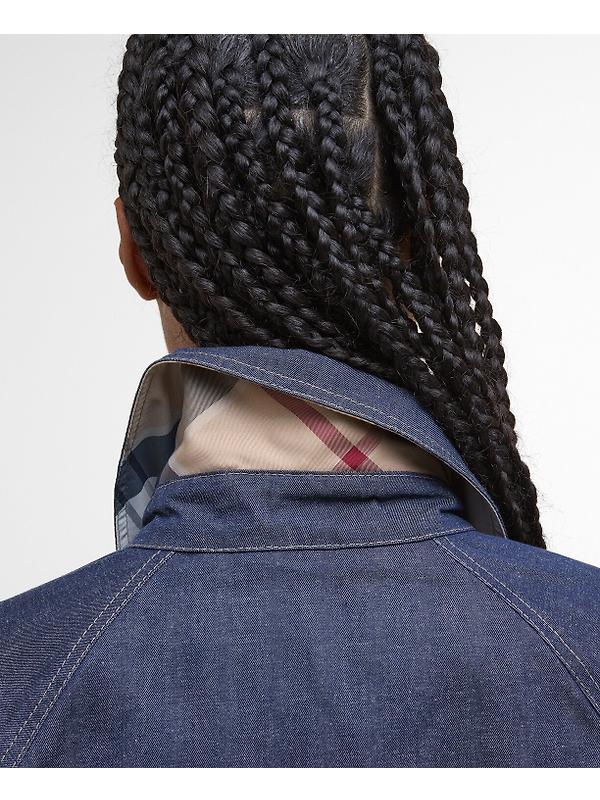 Barbour Women's Demi Showerproof Jacket - Indigo/Hessian Tartan Image 7