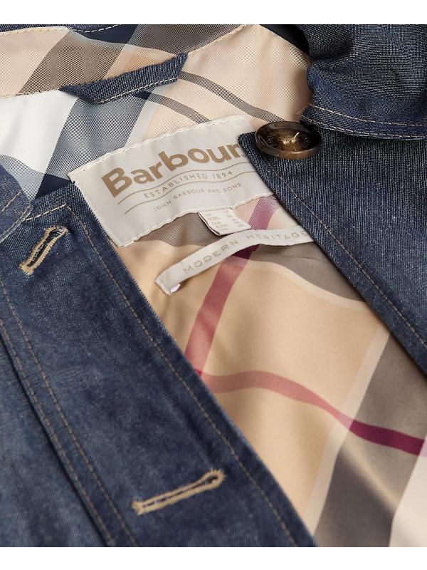 Barbour Women's Demi Showerproof Jacket - Indigo/Hessian Tartan Image 9