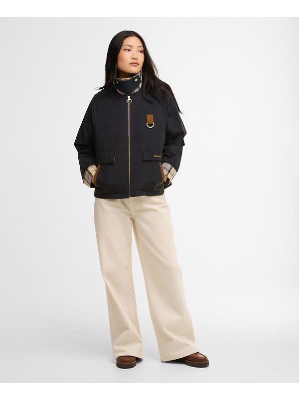 Barbour Women's Icons Spey Showerproof Jacket - Dark Navy/Dress Image 3