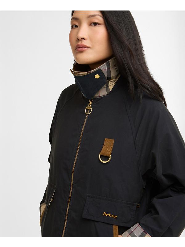 Barbour Women's Icons Spey Showerproof Jacket - Dark Navy/Dress Image 6