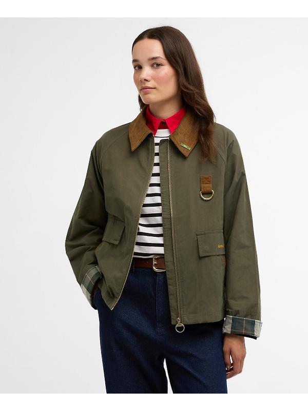 Barbour Women's Icons Spey Showerproof Jacket - Ivy Green/Ancient Image 2