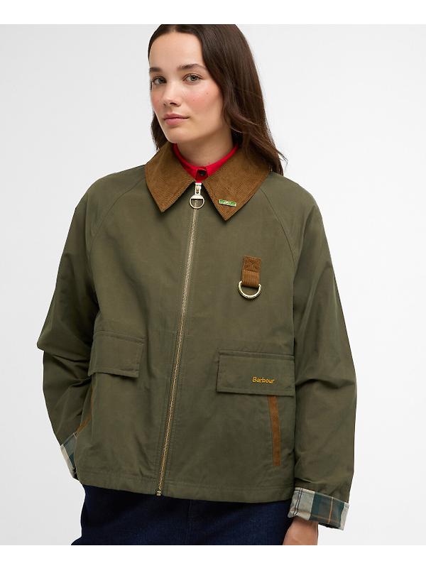 Barbour Women's Icons Spey Showerproof Jacket - Ivy Green/Ancient Image 5
