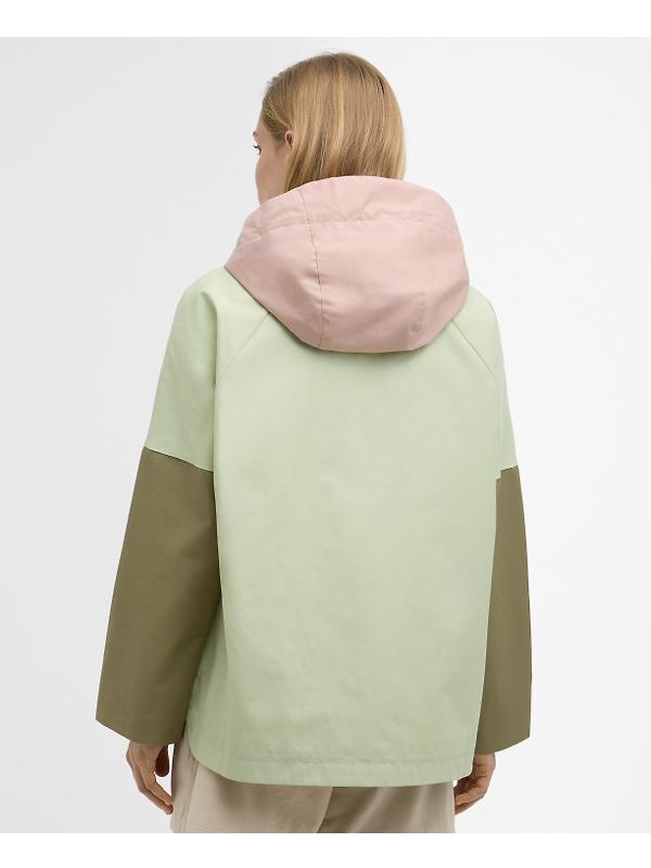 Barbour Women's Bedafell Showerproof Jacket - Spring Green/Gardenia/Bleached Olive Image 4
