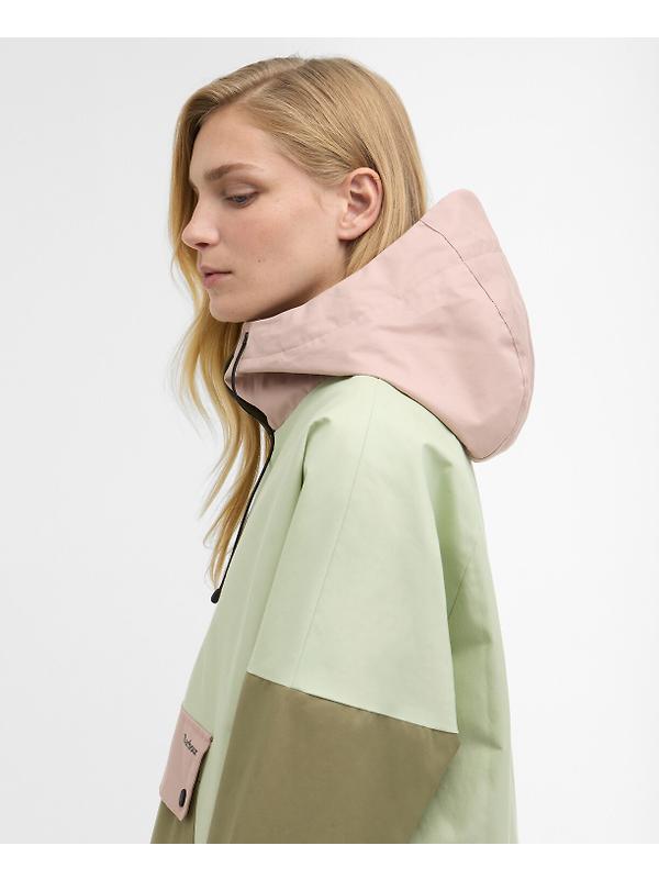 Barbour Women's Bedafell Showerproof Jacket - Spring Green/Gardenia/Bleached Olive Image 6