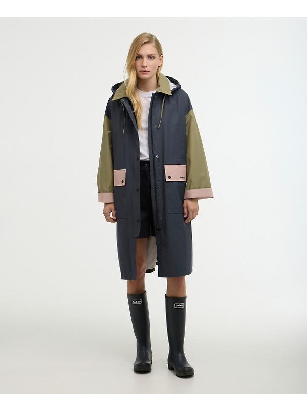 Barbour Women's Blearigg Showerproof Jacket - Dusk Grey/Gardenia/Bleached Olive/Lilac Ash Image 2