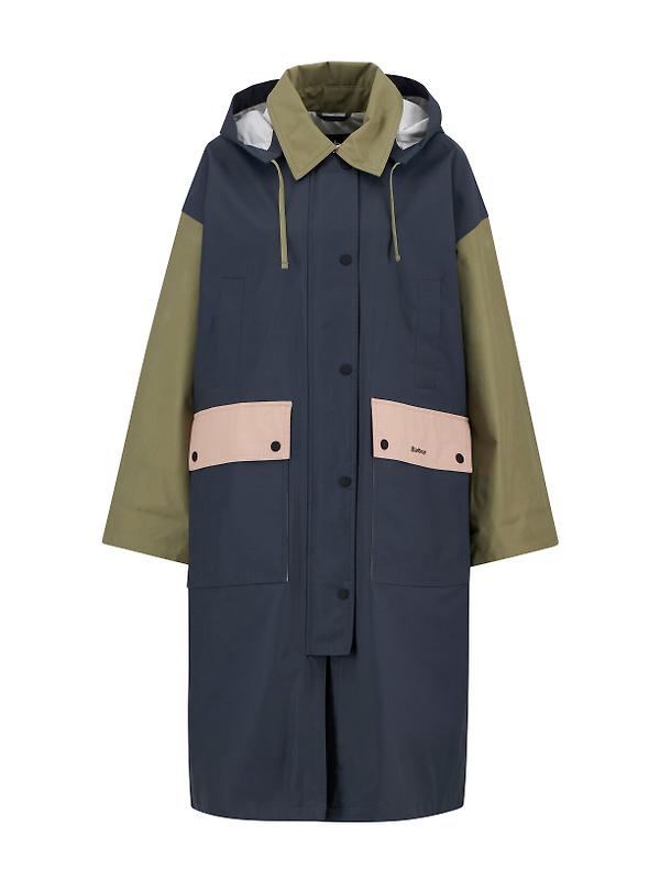 Barbour Women's Blearigg Showerproof Jacket - Dusk Grey/Gardenia/Bleached Olive/Lilac Ash Image 1