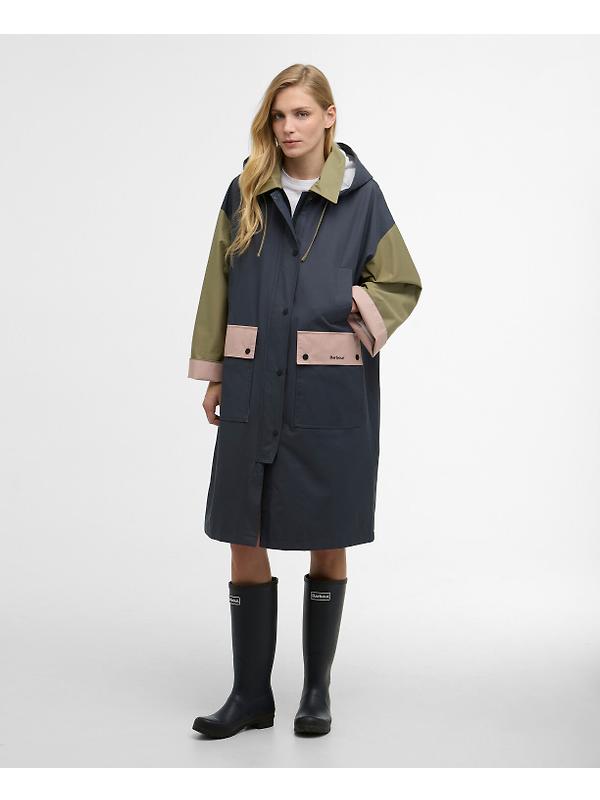 Barbour Women's Blearigg Showerproof Jacket - Dusk Grey/Gardenia/Bleached Olive/Lilac Ash Image 3