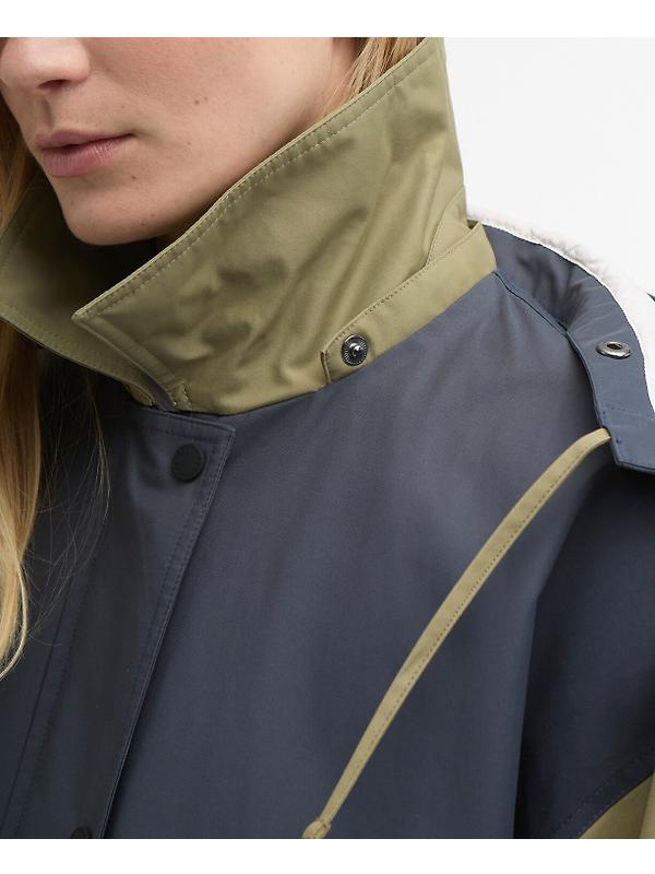 Barbour Women's Blearigg Showerproof Jacket - Dusk Grey/Gardenia/Bleached Olive/Lilac Ash Image 6