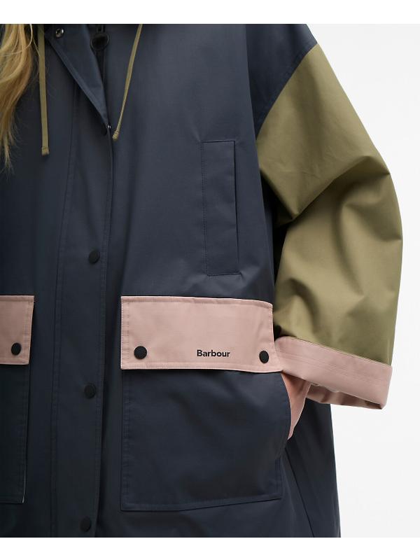 Barbour Women's Blearigg Showerproof Jacket - Dusk Grey/Gardenia/Bleached Olive/Lilac Ash Image 7