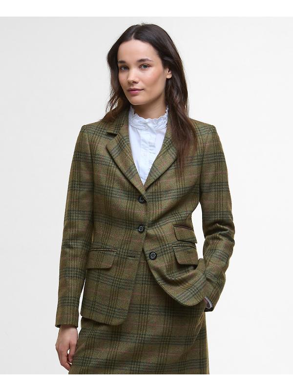 Barbour Women's Carlby Tailored Jacket - Arabesque/Brown Image 2