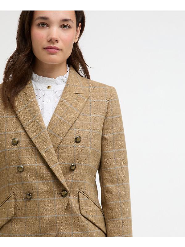 Barbour Women's Wisteria Tailored Blazer - Soft Blue Image 6